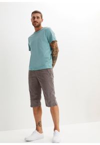 bonprix - Długie bermudy ze stretchem, w wygodnym fasonie, regular fit. Kolor: szary. Długość: długie #3