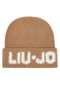 Liu Jo Czapka 2F5059 M0300 Beżowy. Kolor: beżowy. Materiał: wełna, materiał