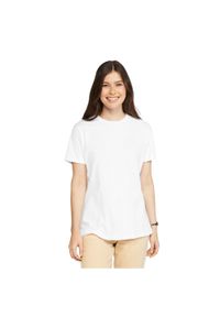 GILDAN - Damska Koszulka Softstyle Plain CVC T-shirt. Kolor: biały