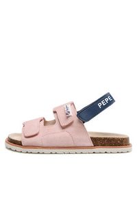 Pepe Jeans Sandały Berlin Girl Strap PGS90179 Różowy. Kolor: różowy. Materiał: zamsz, skóra #2