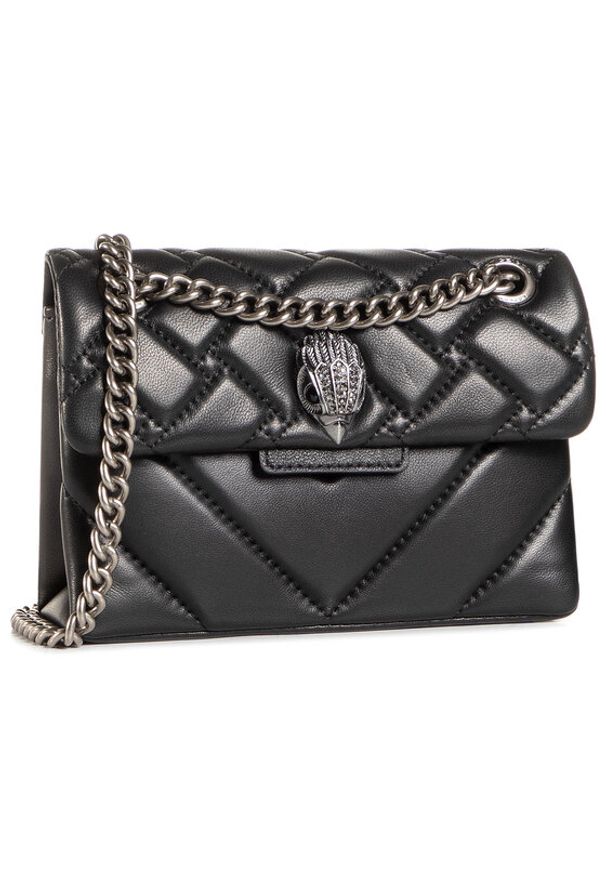 Kurt Geiger Torebka Mini Kensington 1470800109 Czarny. Kolor: czarny. Materiał: skórzane