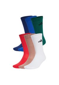 Adidas - Skarpety Cushioned Crew 6 Pairs. Kolor: różowy, niebieski, wielokolorowy