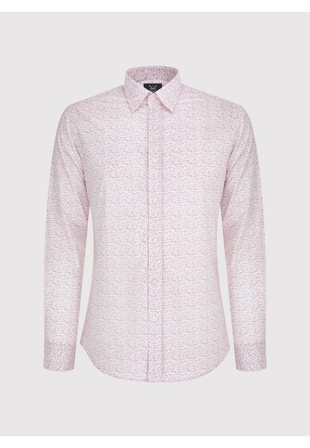 Pako Lorente - PAKO LORENTE – Koszula męska w drobny wzór. Materiał: bawełna, elastan. Długość rękawa: długi rękaw. Długość: długie