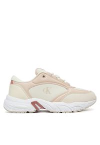 Calvin Klein Jeans Sneakersy Retro Tennis Mg Mix YW0YW01743 Écru. Materiał: materiał #1