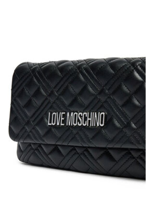 Love Moschino - LOVE MOSCHINO Torebka JC4097PP1MLA000B Czarny. Kolor: czarny. Materiał: skórzane