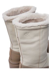 Calvin Klein Jeans Śniegowce Flatform Chelsea Boot Padded YW0YW01558 Beżowy. Kolor: beżowy. Materiał: skóra #2