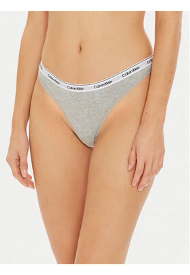 Calvin Klein Underwear Komplet stringów 000QD5209E Kolorowy. Materiał: bawełna. Wzór: kolorowy