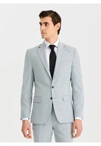 Pako Lorente - PAKO LORENTE – Szara marynarka garniturowa. Kolor: szary. Materiał: poliester, elastan, wiskoza. Wzór: gładki. Styl: młodzieżowy #4