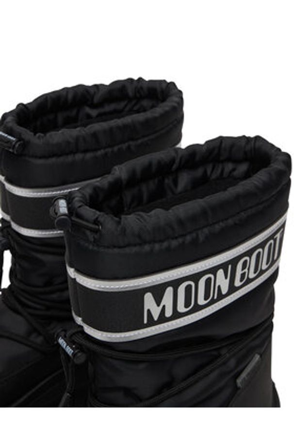 Moon Boot Śniegowce 80D2490010 Czarny. Kolor: czarny. Materiał: skóra