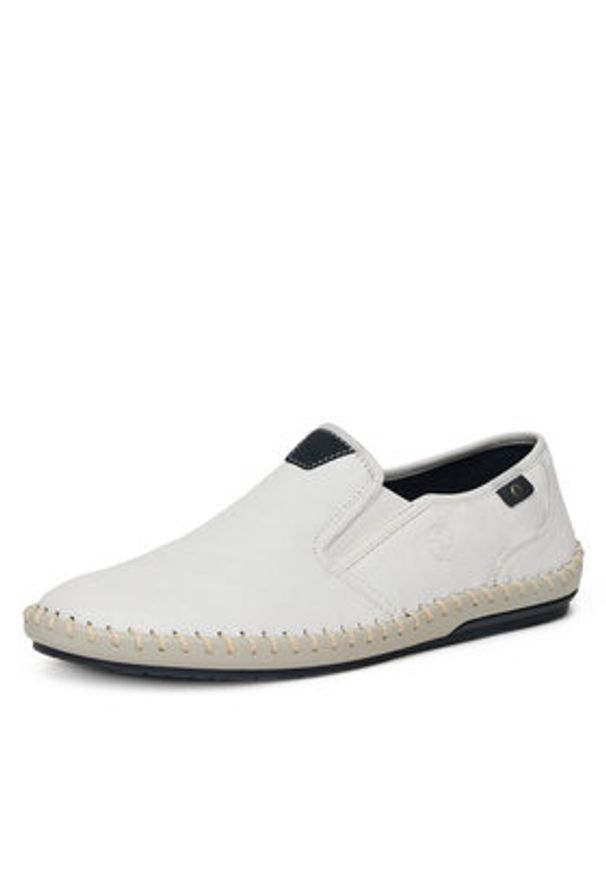 Rieker Półbuty B4551-81 Biały. Kolor: biały. Materiał: skóra