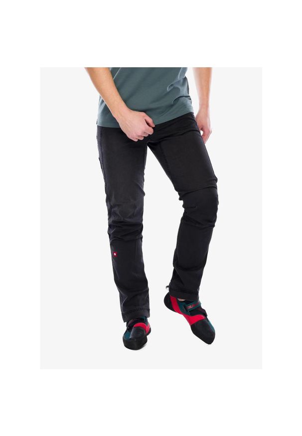 OCUN - Spodnie wspinaczkowe męskie Ocun Mánia Jeans Organic Pants. Kolor: czarny. Materiał: jeans. Sport: wspinaczka