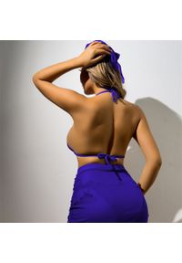 Intica - Bikini z pareo na plażę i basen regulowane lekkie Ileen. Kolor: czarny. Materiał: tkanina #9