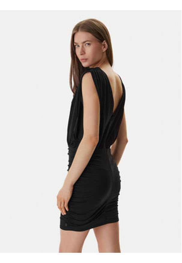 Guess Sukienka koktajlowa W6GK56 K3171 Czarny Regular Fit. Kolor: czarny. Materiał: syntetyk. Styl: wizytowy