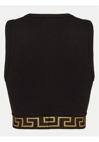 VERSACE - Versace Top 1008598 1A10011 Czarny Slim Fit. Kolor: czarny. Materiał: bawełna