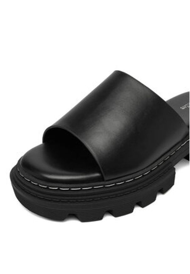 DeeZee Klapki CEO-H3T9820-5 Czarny. Kolor: czarny. Materiał: skóra