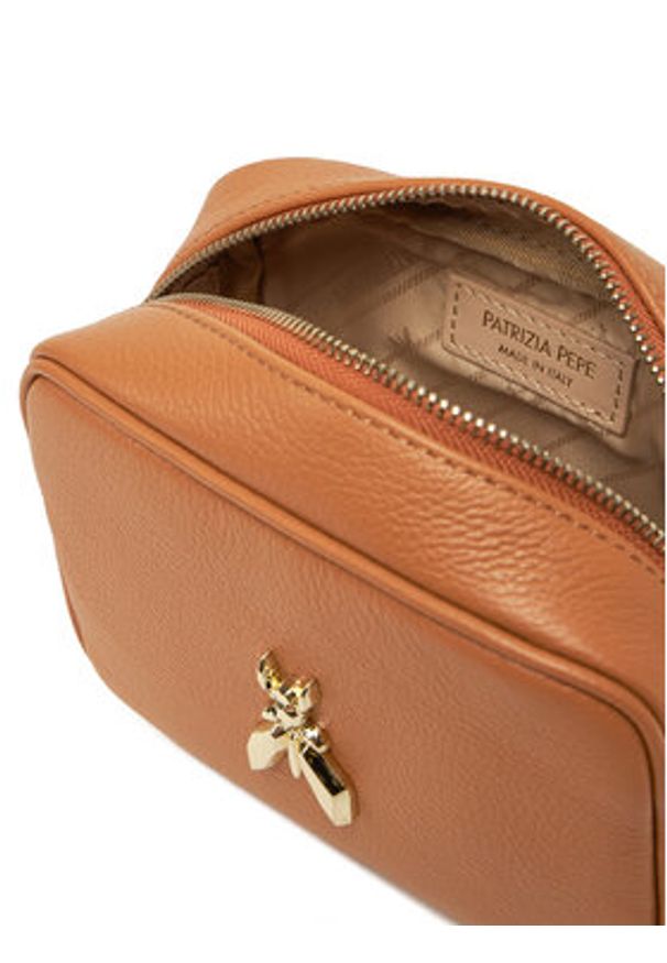 Patrizia Pepe Torebka 8B0186/L001 Brązowy. Kolor: brązowy. Materiał: skórzane