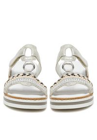 Rieker Klapki V02M6-40 Srebrny. Kolor: srebrny. Materiał: syntetyk #6