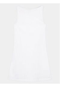 Calvin Klein Jeans Sukienka codzienna Badge IG0IG02498 Biały Regular Fit. Okazja: na co dzień. Kolor: biały. Materiał: bawełna. Typ sukienki: proste. Styl: casual