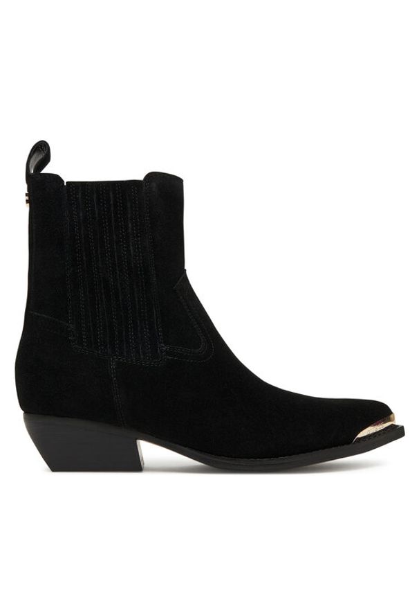 Guess Kowbojki FLTLN2 SUE10 Czarny. Kolor: czarny. Materiał: skóra, zamsz