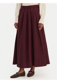 Weekend Max Mara Spódnica trapezowa Curvato 2615101051 Bordowy Regular Fit. Kolor: czerwony. Materiał: syntetyk #1