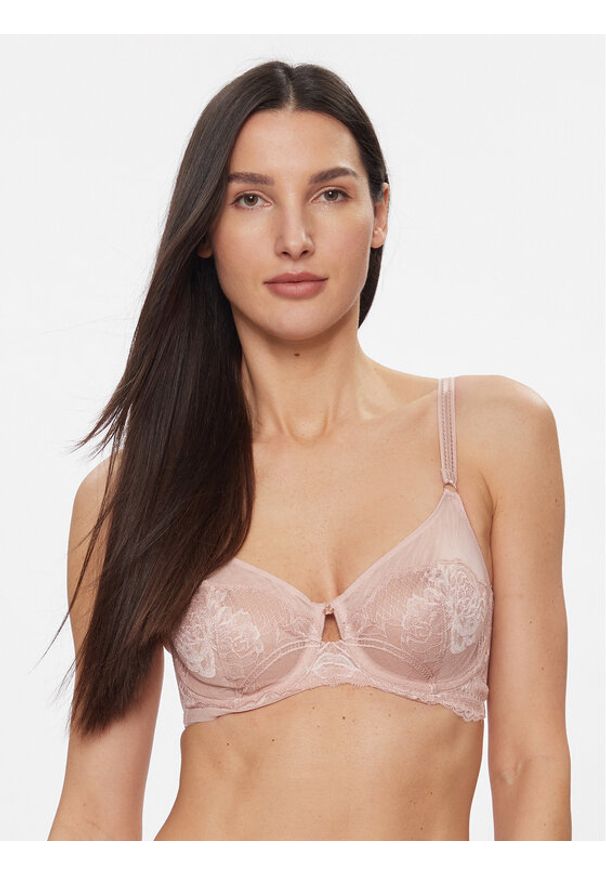 Triumph Biustonosz z fiszbiną Wild Peony Florale W01 10215982 Różowy. Kolor: różowy. Materiał: syntetyk