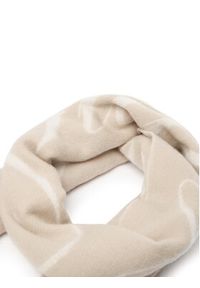 TOMMY HILFIGER - Tommy Hilfiger Szalik Script Logo AW0AW17786 Beżowy. Kolor: beżowy. Materiał: wełna #3