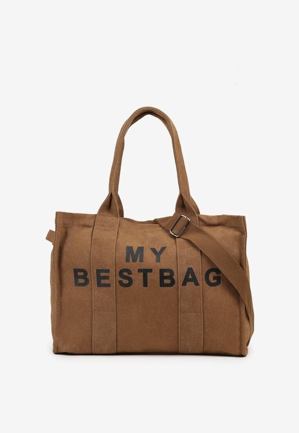 Renee - Brązowa Torebka Typu Shopper z Plecionki Sevisha. Kolor: brązowy. Styl: elegancki, biznesowy, casual