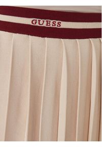 Guess Spódnica plisowana V6GD04 Z0649 Beżowy Regular Fit. Kolor: beżowy. Materiał: syntetyk #3
