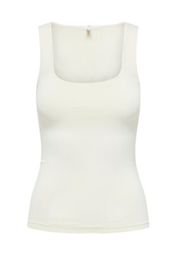 only - ONLY Top Lea 15278090 Biały Regular Fit. Kolor: biały. Materiał: syntetyk