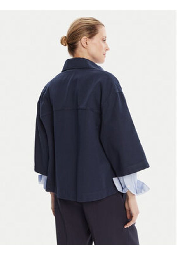 Weekend Max Mara Marynarka Assuan 2525046021 Granatowy Regular Fit. Kolor: niebieski. Materiał: bawełna