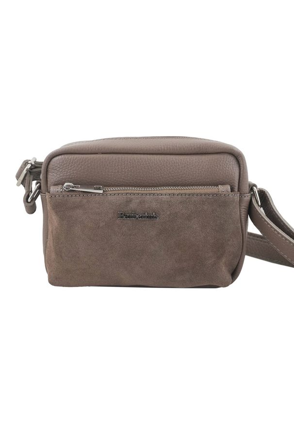 Barberini's - Listonoszka skórzana BARBERINI'S c. beżowa 788/1-9. Kolor: beżowy. Wzór: aplikacja. Materiał: skórzane. Styl: casual