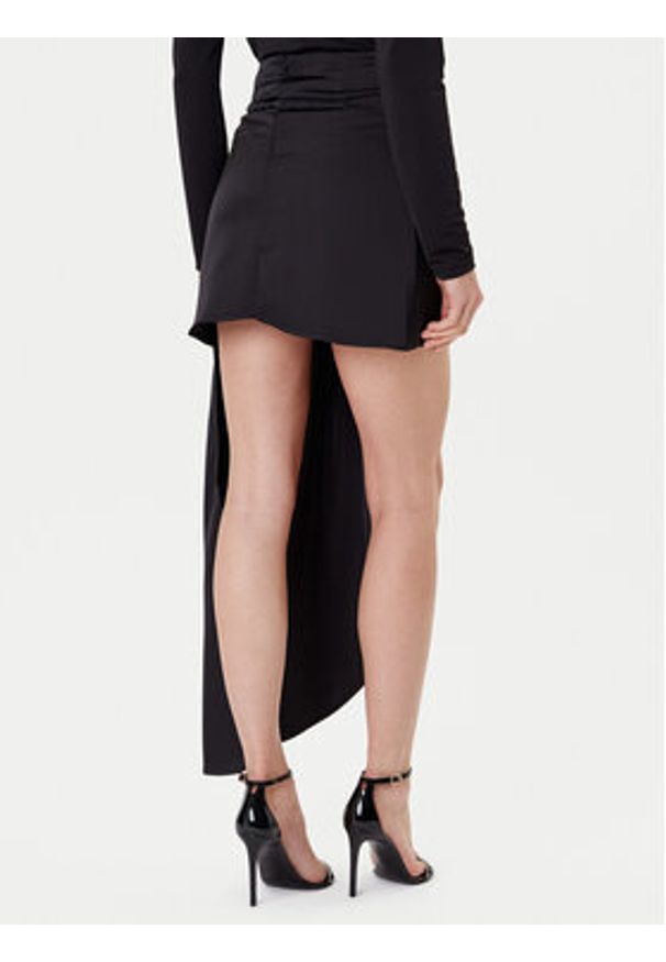 Eleh Spódnica mini ESS250182 Czarny Regular Fit. Kolor: czarny. Materiał: syntetyk