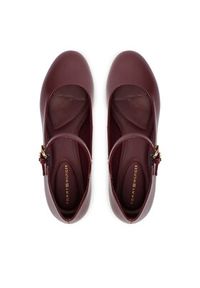 TOMMY HILFIGER - Tommy Hilfiger Czółenka Heeled Maryjane Buckle FW0FW09347 Bordowy. Kolor: czerwony. Materiał: skóra #4