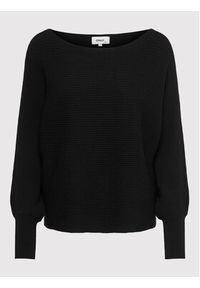 only - ONLY Sweter Adaline 15226298 Czarny Relaxed Fit. Kolor: czarny. Materiał: wiskoza
