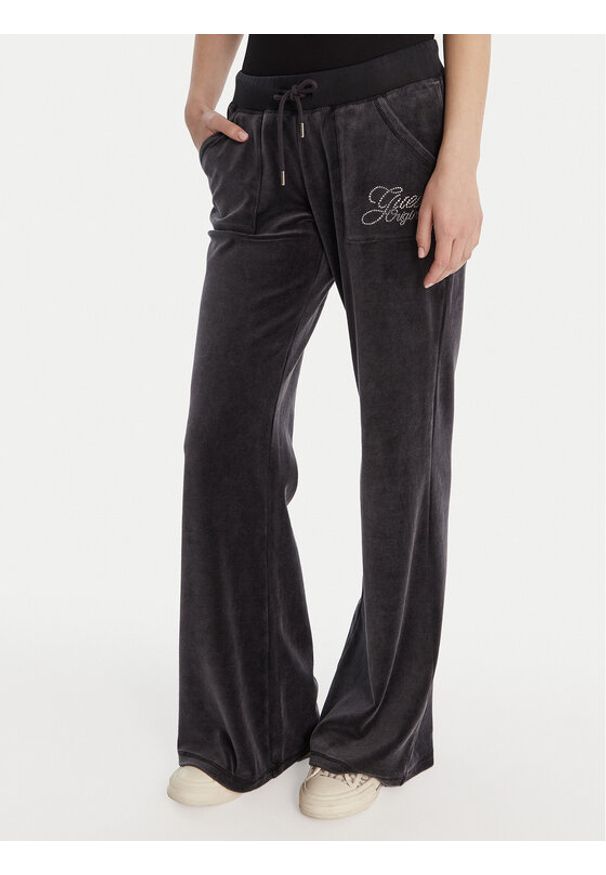 Guess Spodnie dresowe W6RB32 KCUF1 Granatowy Regular Fit. Kolor: niebieski. Materiał: bawełna