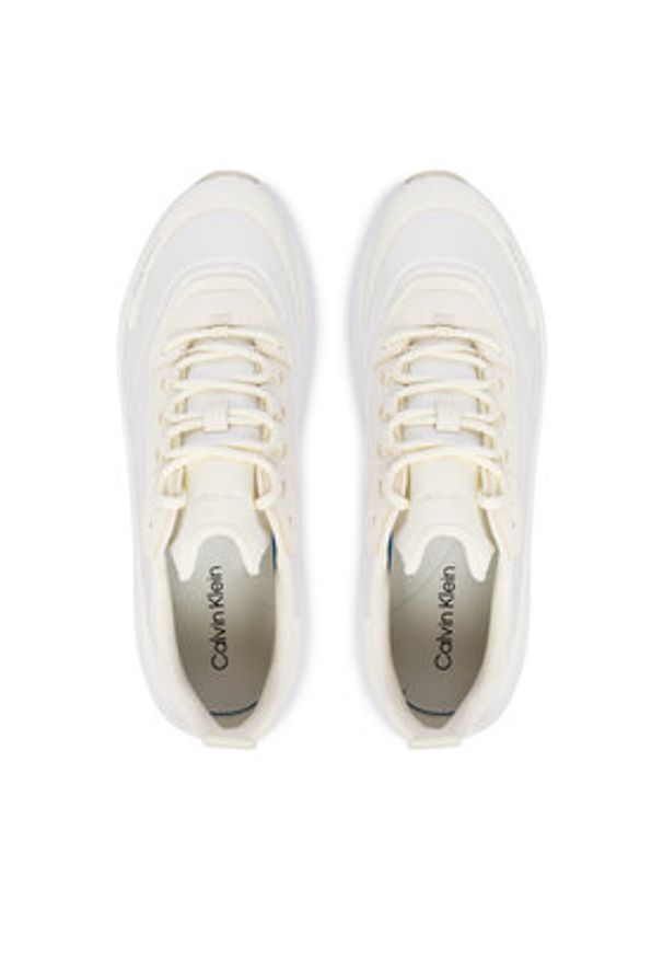 Calvin Klein Sneakersy Chunky Runner Laceup Hf Blst Ny HW0HW03111 Biały. Kolor: biały. Materiał: materiał