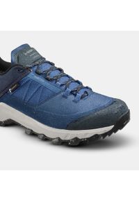 quechua - Buty turystyczne męskie Quechua MH500 wodoodporne. Kolor: wielokolorowy, niebieski, szary. Materiał: zamsz, kauczuk. Szerokość cholewki: normalna
