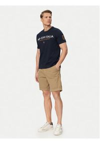 Aeronautica Militare Szorty materiałowe 261BE0278UCT04292 Beżowy Regular Fit. Kolor: beżowy. Materiał: bawełna #5