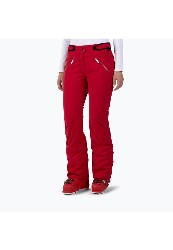 Spodnie narciarskie damskie Rossignol side ruby. Kolor: czerwony. Sezon: zima. Sport: narciarstwo