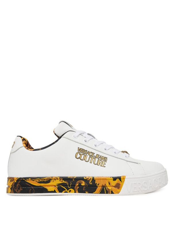 Versace Jeans Couture Sneakersy 79VA3SKL Biały. Kolor: biały. Materiał: skóra