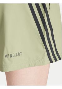 Adidas - adidas Szorty sportowe Future Icons 3-Stripes IW7707 Zielony Loose Fit. Kolor: zielony. Materiał: syntetyk