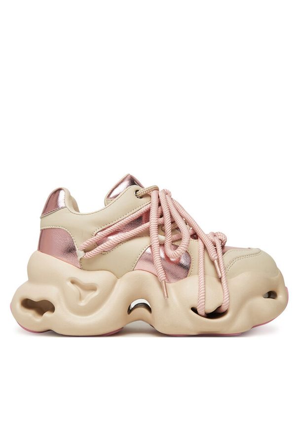 Sneakersy GOE. Kolor: beżowy