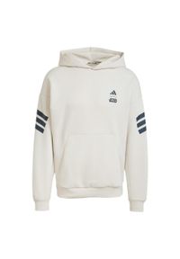 Bluza Z Kapturem Adidas Star Wars The Mandalorian Back Graphic. Typ kołnierza: kaptur. Kolor: beżowy. Materiał: materiał. Wzór: motyw z bajki. Sport: fitness
