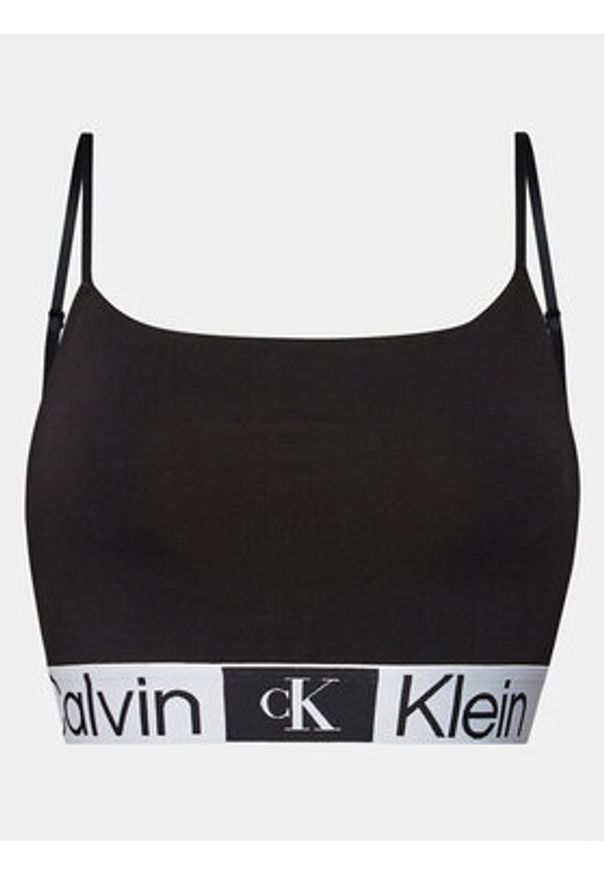 Calvin Klein Underwear Biustonosz top 000QF7587E Czarny. Kolor: czarny. Materiał: bawełna