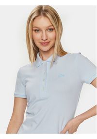 Lacoste Sukienka codzienna EF5473 Błękitny Slim Fit. Okazja: na co dzień. Kolor: niebieski. Materiał: bawełna. Typ sukienki: proste. Styl: casual #4