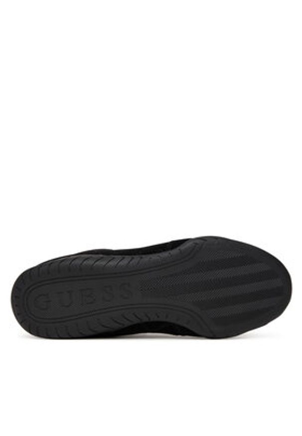 Guess Sneakersy FLPGAB SUE12 Czarny. Kolor: czarny. Materiał: skóra, zamsz