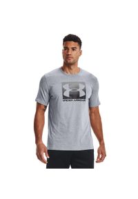 Koszulka męska Under Armour Boxed Sportstyle. Kolor: szary. Sport: piłka nożna #1