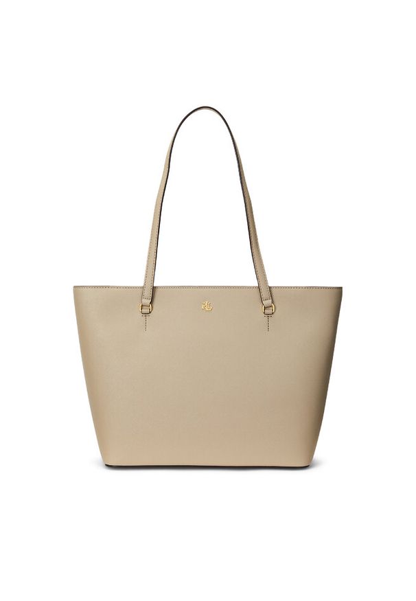 Lauren Ralph Lauren - Torebka LAUREN RALPH LAUREN. Kolor: beżowy