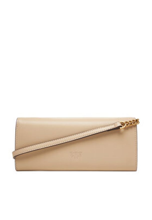 Pinko - PINKO Torebka Love Tiny Brids Wallet C AI 25-26 PCPL 103765 A0F1 Beżowy. Kolor: beżowy. Materiał: skórzane