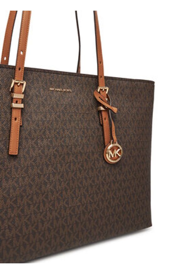 MICHAEL Michael Kors Torebka Quinn 30T5GQNT9B Brązowy. Kolor: brązowy. Materiał: skórzane
